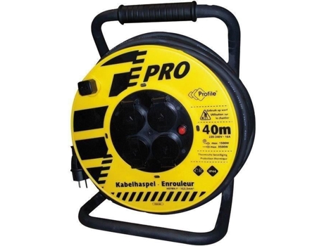 Carretel Para Obra 40 M 16 A 240 V 1.500 W A 3.500 W Profile