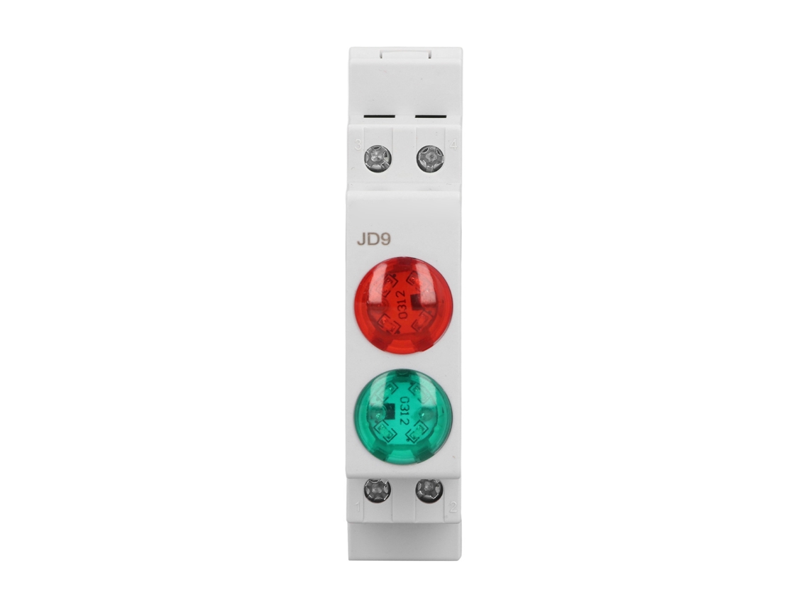 Luz Sinal Din Rail Vermelho Verde