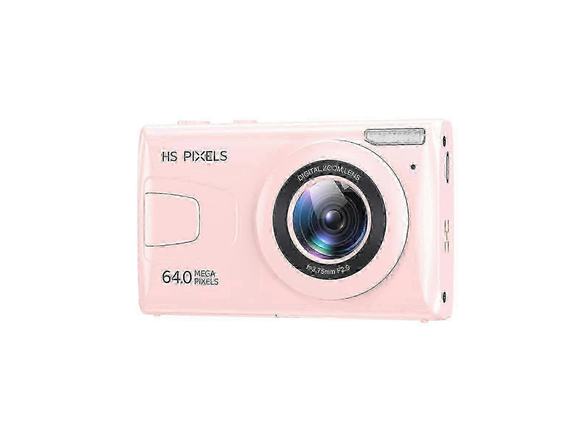 Câmera Digital Infantil 4k Compatível Com Fotografia, Câmera Com Reprodutor De Mp3 De 64 Mp, Tela Ips De 2,8 Polegadas, Foco Automático (rosa)