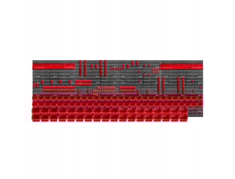 Painel de ferramentas de parede Kadax Garage 232x78 cm 92 caixas 80 alças