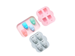 Conjunto De 2 Moldes De Silicone 3d Para Bolo Com Desenho Animado