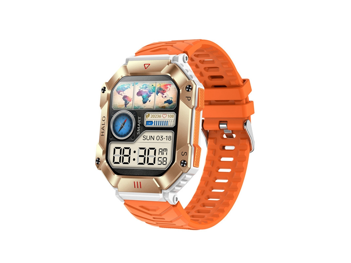 Smartwatch SHAH ARPAN com Bússola Altitude e Monitoramento de Pressão Barométrica para Atividades Ao Ar Livre e Vários Esportes