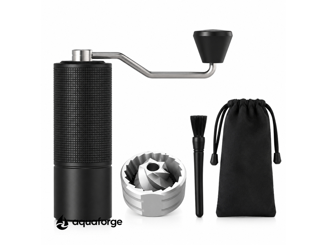 Moinho Manual De Café Aquaforge C2s Para Café, Preto