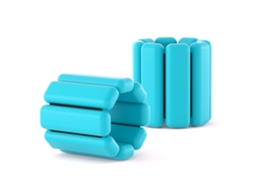 Peso Pulso Tornozelo Silicone 2lbs Azul 1 Par