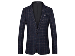 CHAQUETA DE TRAJE MYSTDIY para Casamento com Estampado a Quadrados Tamanho XS a 2XL