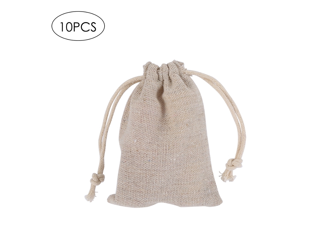 Sacos De Linho Presente Bijuterias 16x12cm