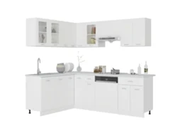 Kitchen Cabinet Set, Kitchen Cabinet Sets Vidaxl Branco Madeira Processada (n/a)