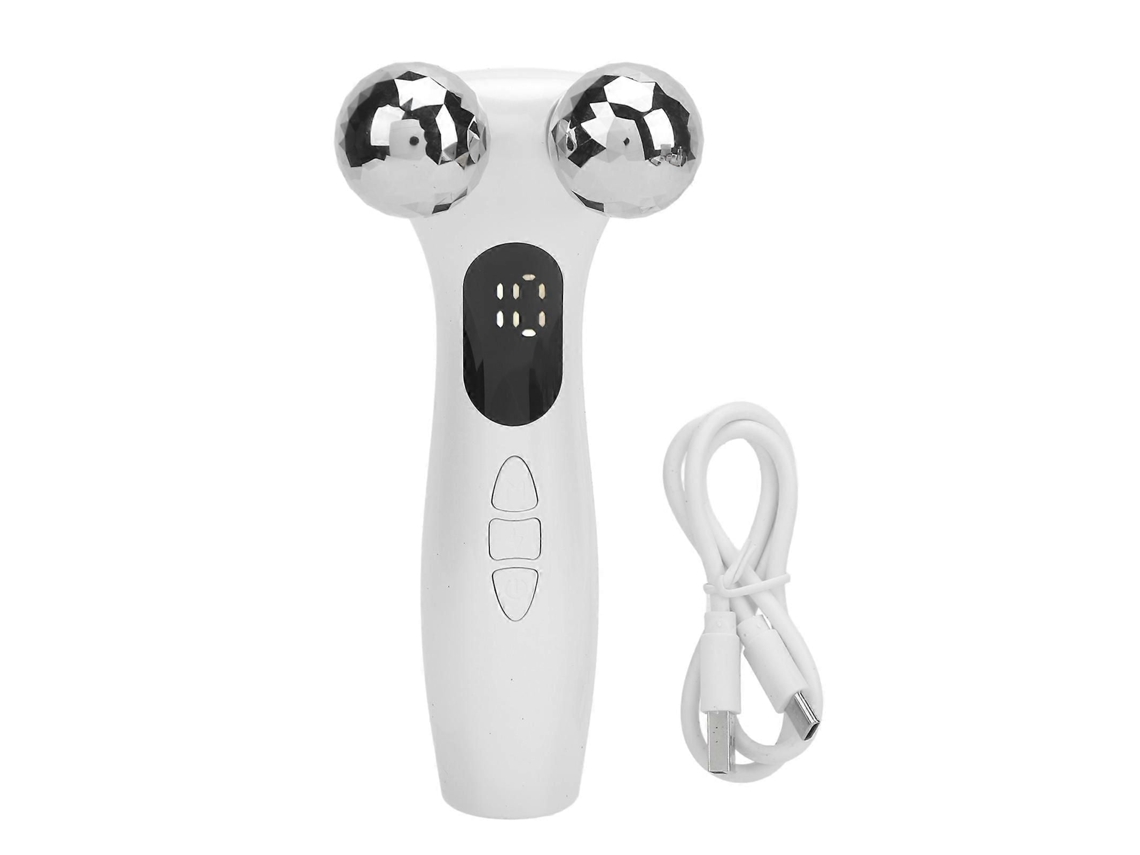 Massageador Facial 4d com Rolos para Lifting e Firmeza da Pele, Contorno Dos Olhos, Rosto Co Rpo GOKOCO (branco)