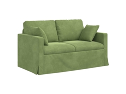 Sofá de Relaxamento - Sofá Verde Claro 138 X 78 X 80 Cm Veludo HARLANV1
