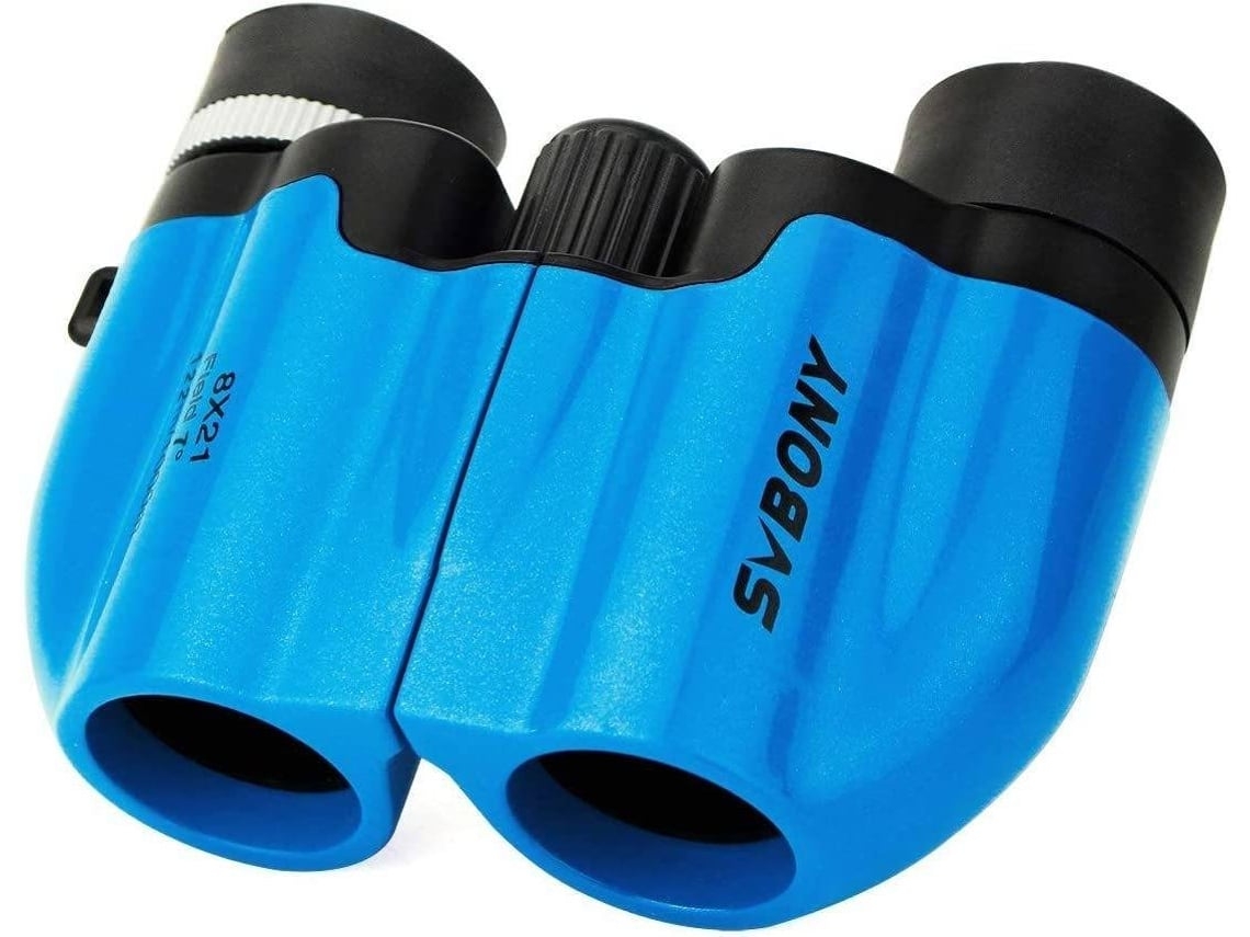 Binóculos ENKERS Bresser 7 X 20 Infantis Compactos Alta Resolução À Prova de Choque Pequenos para Crianças Adole-Azul