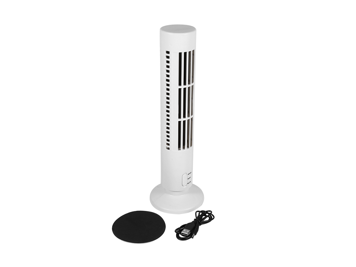 Ventilador De Mesa Usb Laxiscreed, Portátil, De Torre, Sem Lâminas, Compacto E Eficiente