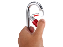 Carabiner de Portão com Trava 25kn Alumínio Resistente S/MARCA