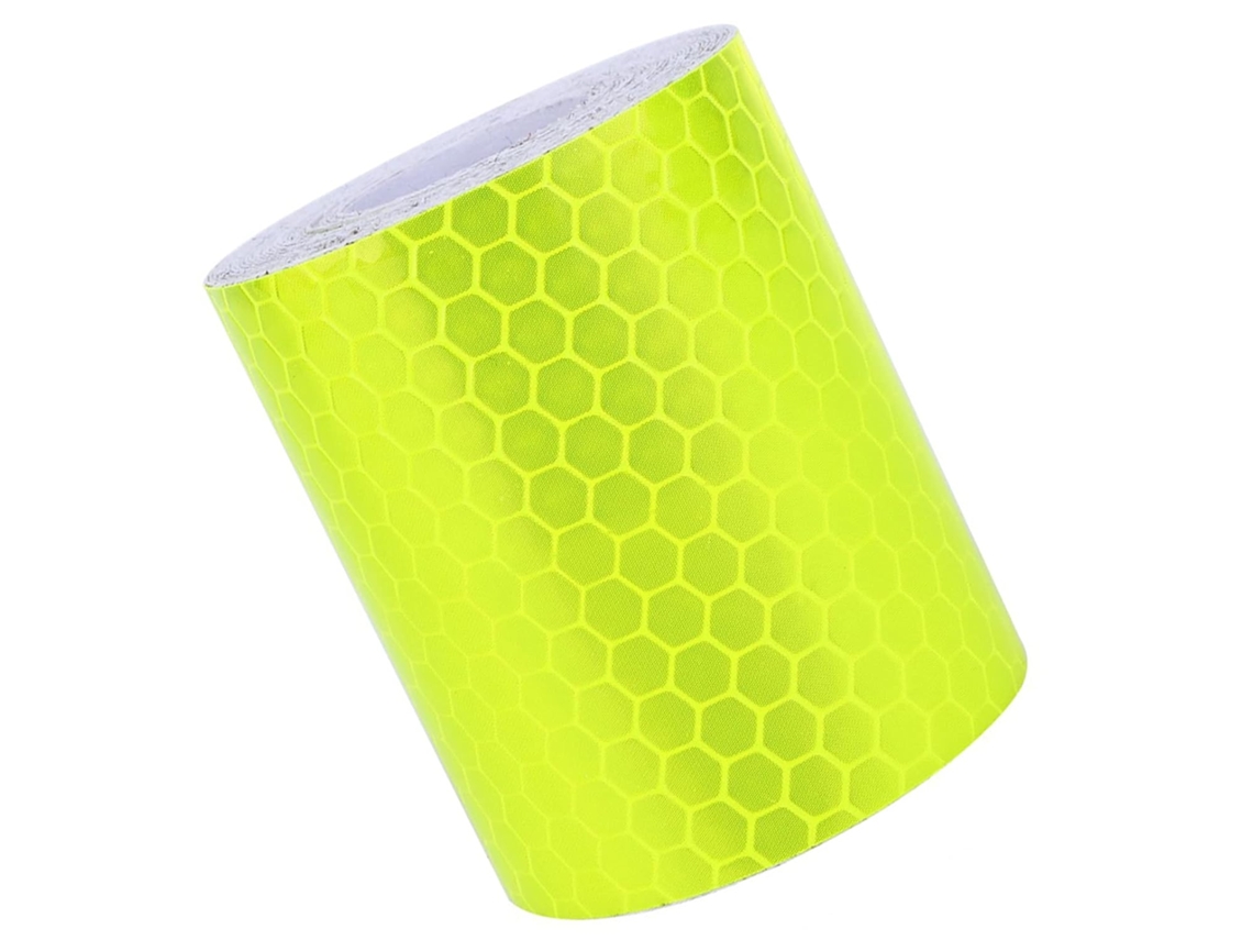 Fita De Sinalização Refletora Fluorescente, Rolo 300 Cm Adesivos Alta