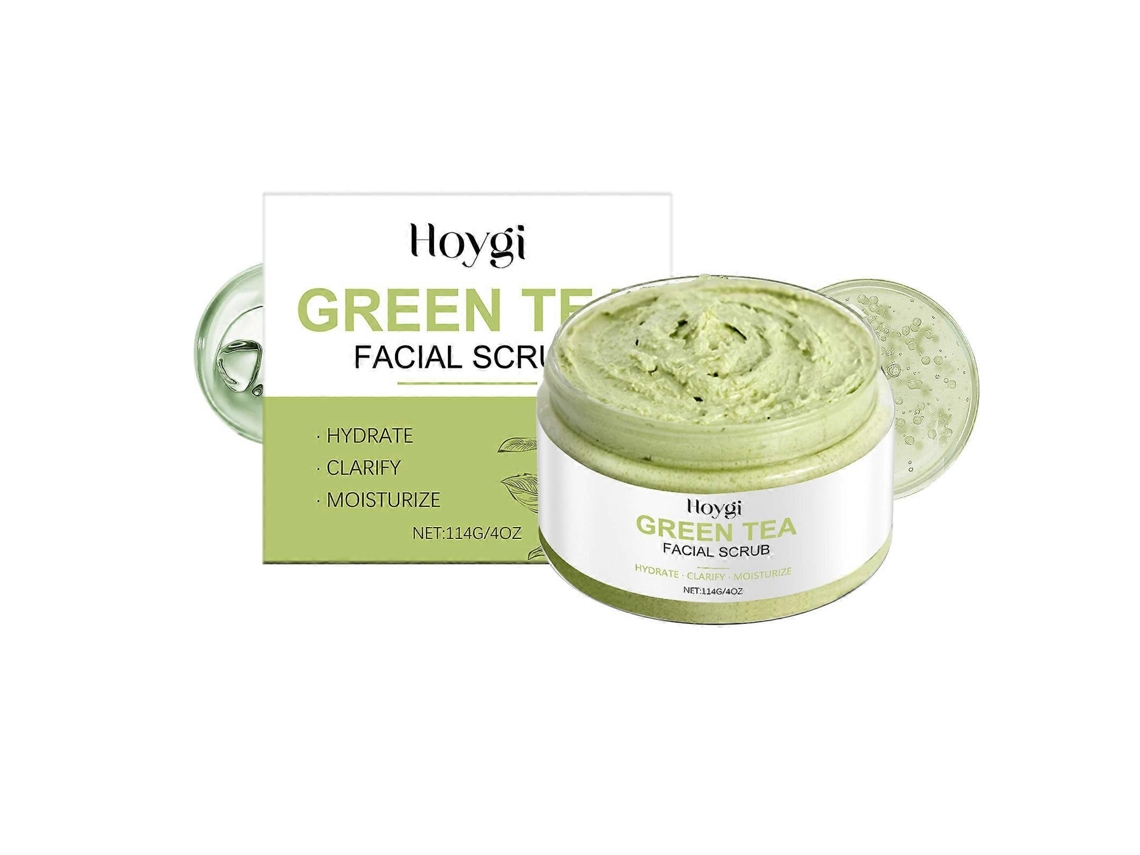 Esfoliante Facial De Chá Verde Que Limpa Os Poros, Remove Impurezas, Repõe A Hidratação E Esfolia E Nutre Suavemente A Pele.