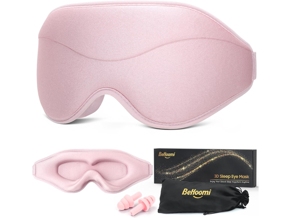 Máscara de Dormir, Olhos Premium, Bloqueio Total da Luz, Conforto Super Macio, Ajuste Regulável AQUAFORGE