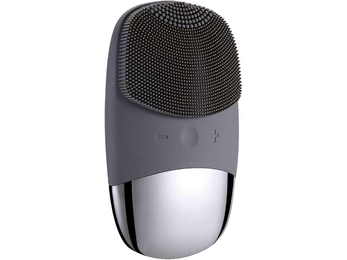 Cepillo de Limpeza Facial Sônico Masajeador Silicone Elétrico e Impermeável Gris cuadrado) GOKOCO