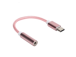 Adaptador de Fone Type c LAXISCREED Rosa