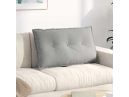 Vidaxl Travesseiro Para Costas Cinzento-claro 80 X 50 Cm