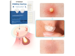 Pacote com 156 Adesivos de Gel Invisíveis, Bege, para Reduzir a Acne e Hidratar a Pele. Aderem Suavemente a Diversas Partes do Corpo. MDUG