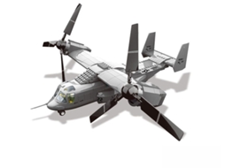 Bochecha Do Avião Descapotável De Rotor Basculante V-22 Osprey W5006