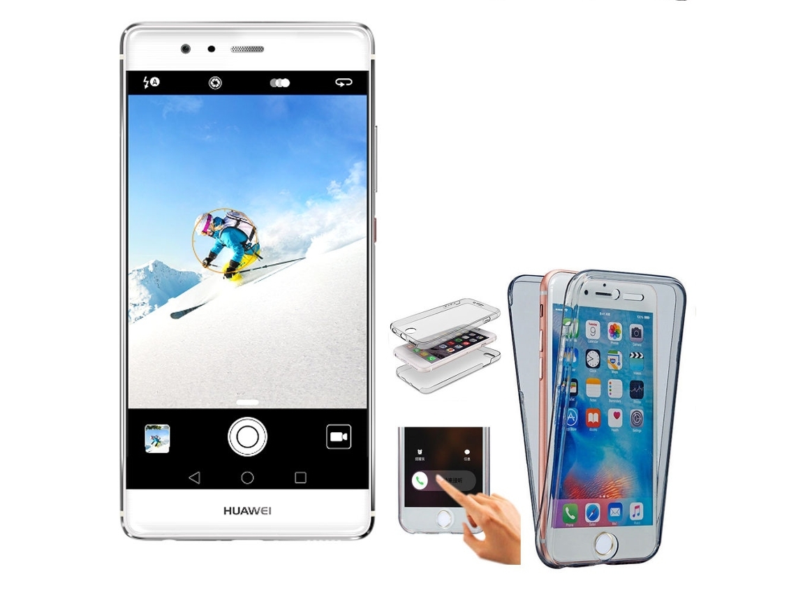 Capa Huawei P8 Lite 2017 FORCELL 360º Full Transparente