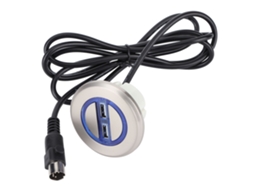 Controlador de Mão para Sofá Reclinável Elétrico com Porta USB Dupla e Interruptor