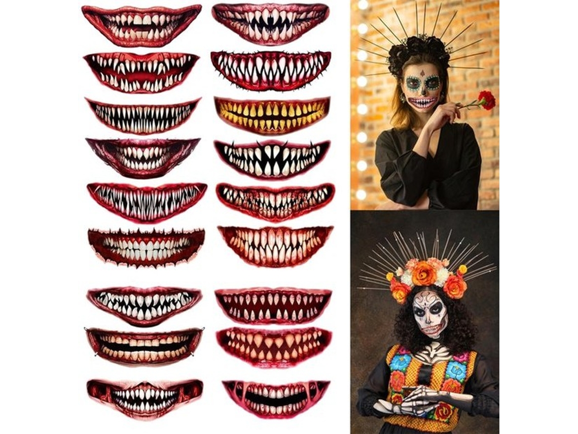 Escolha Dura- Tatuagens De Lótus 18 Agulhas - Tatuagens Temporárias - Adesão Facial - Tatuagens De Cicatrizes - Maquiagem - Apropriado Para Crianças/a