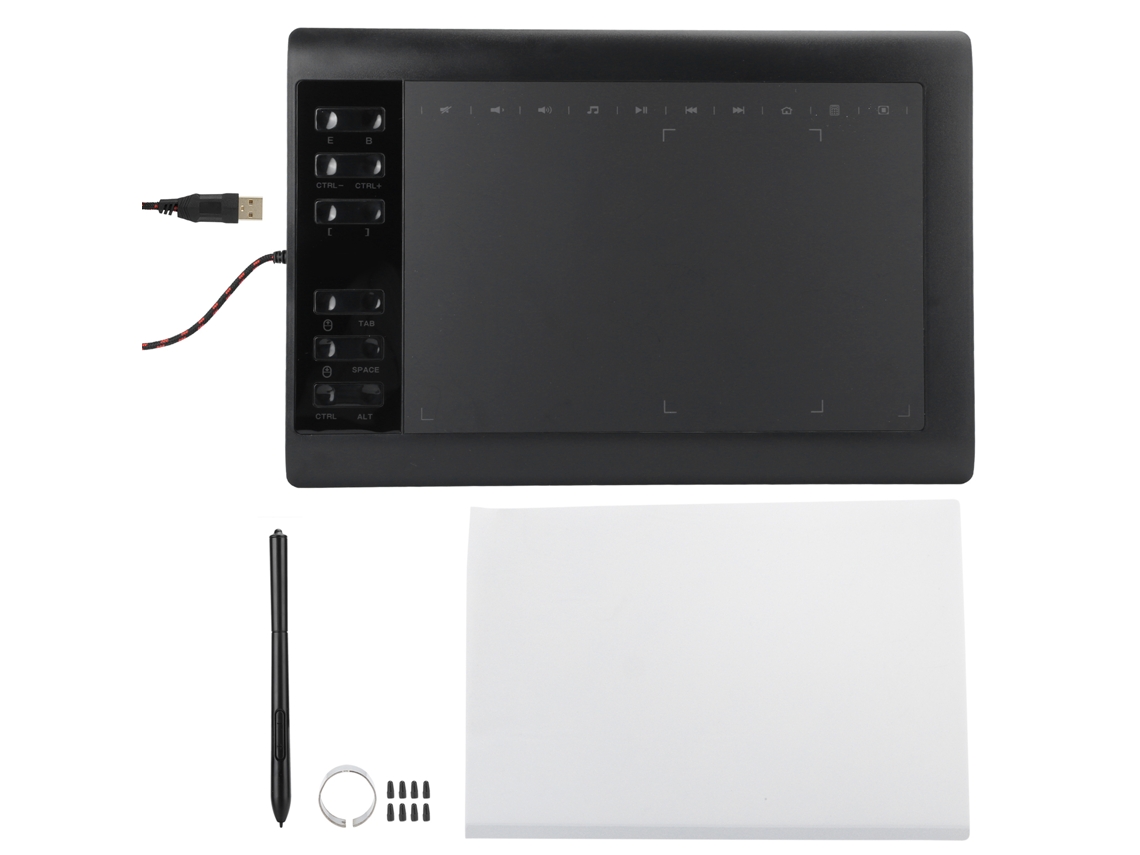 Tablet de Desenho EOOCOO com 8192 níveis de sensibilidade à pressão | EOOCOO