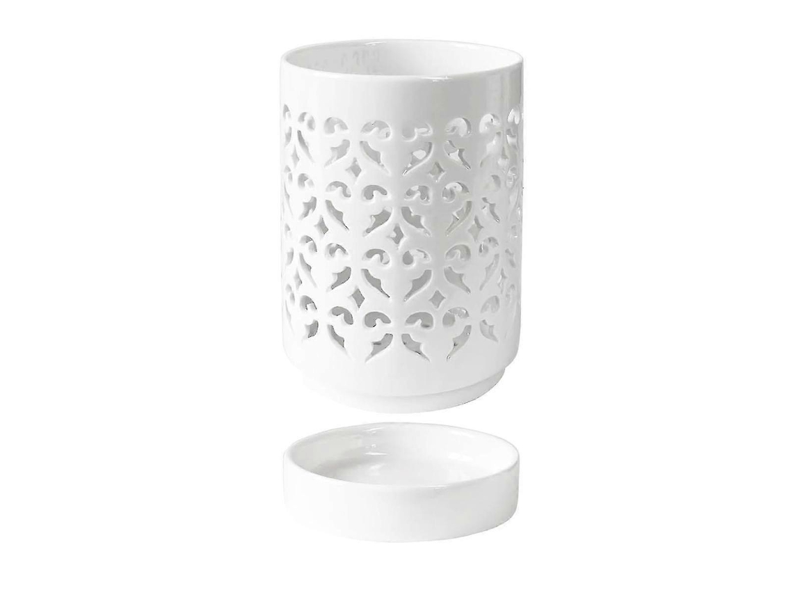 Vaso De Cerâmica Para Orquídeas Com Furos, Bandeja Inclusa, 4 Polegadas, Para Interior E Exterior