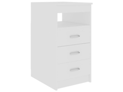 Drawer Cabinet, Drawer Cabinets Vidaxl Branco Madeira Processada (n/a)