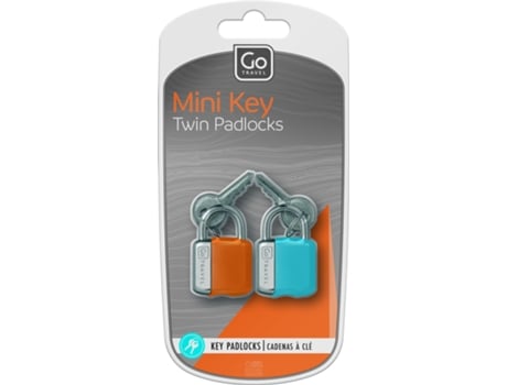 Mini Key Twin Padlocks Go Travel (blue/orange)
