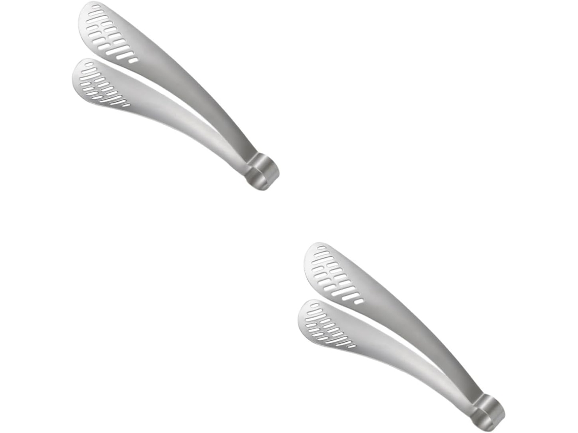 Pinça Para Bife Happyyami De Aço Inoxidável 2 Peças Prática E Resistente Ao Calor, Fácil De Limpar, Ideal Para Cozinhar