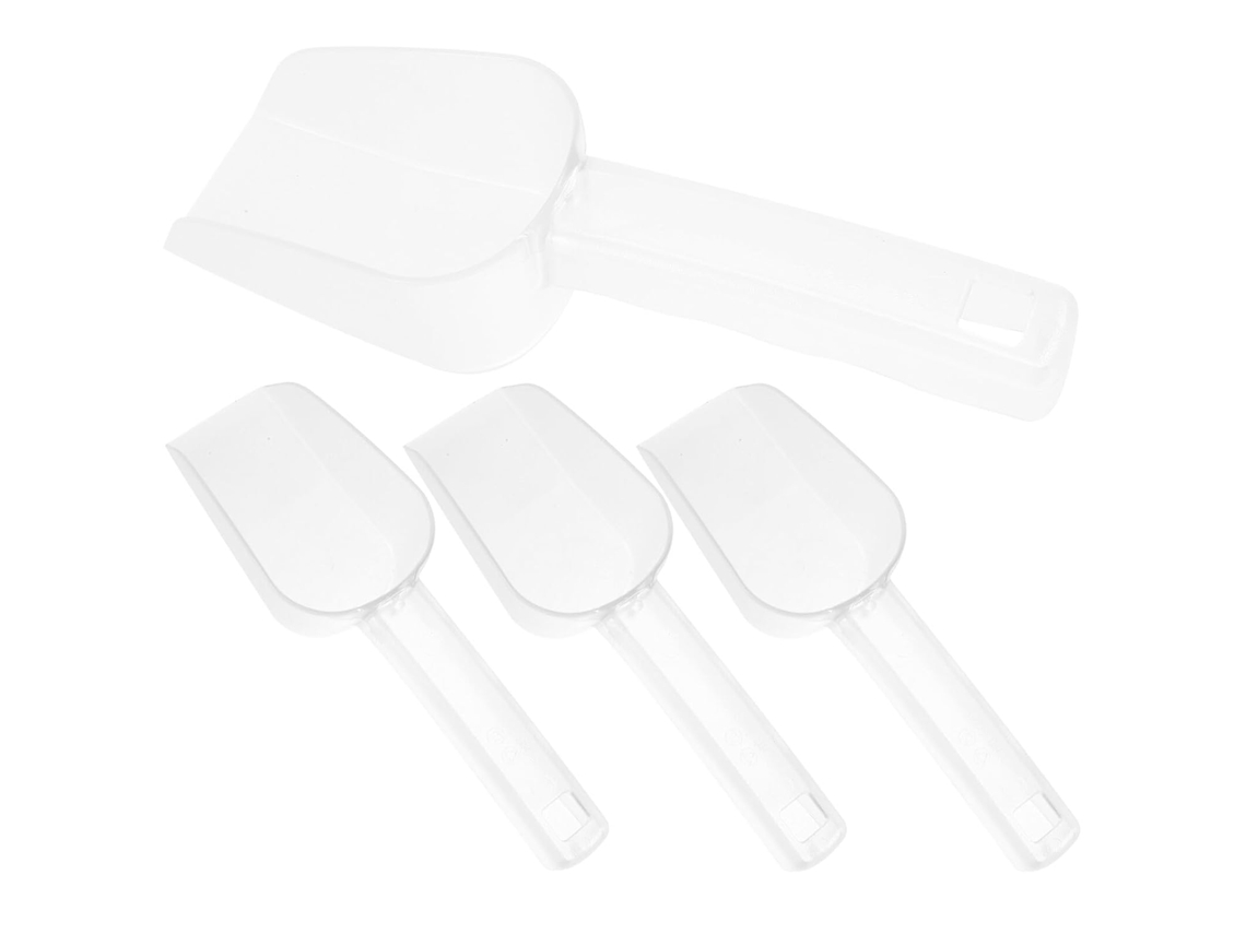 Conjunto De 4 Pás Gelo Transparentes Freezer, Ideais Grãos E Doces