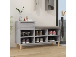Vidaxl Sapateira 102x36x60 Cm Derivados De Madeira Sonoma Cinza
