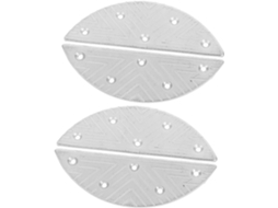 Palmilhas Para Sapatos Masculinos, 2-pares, Placas De Calcanhar Em Ferro Meia Lua, Duráveis, Antifricção, Restauradoras