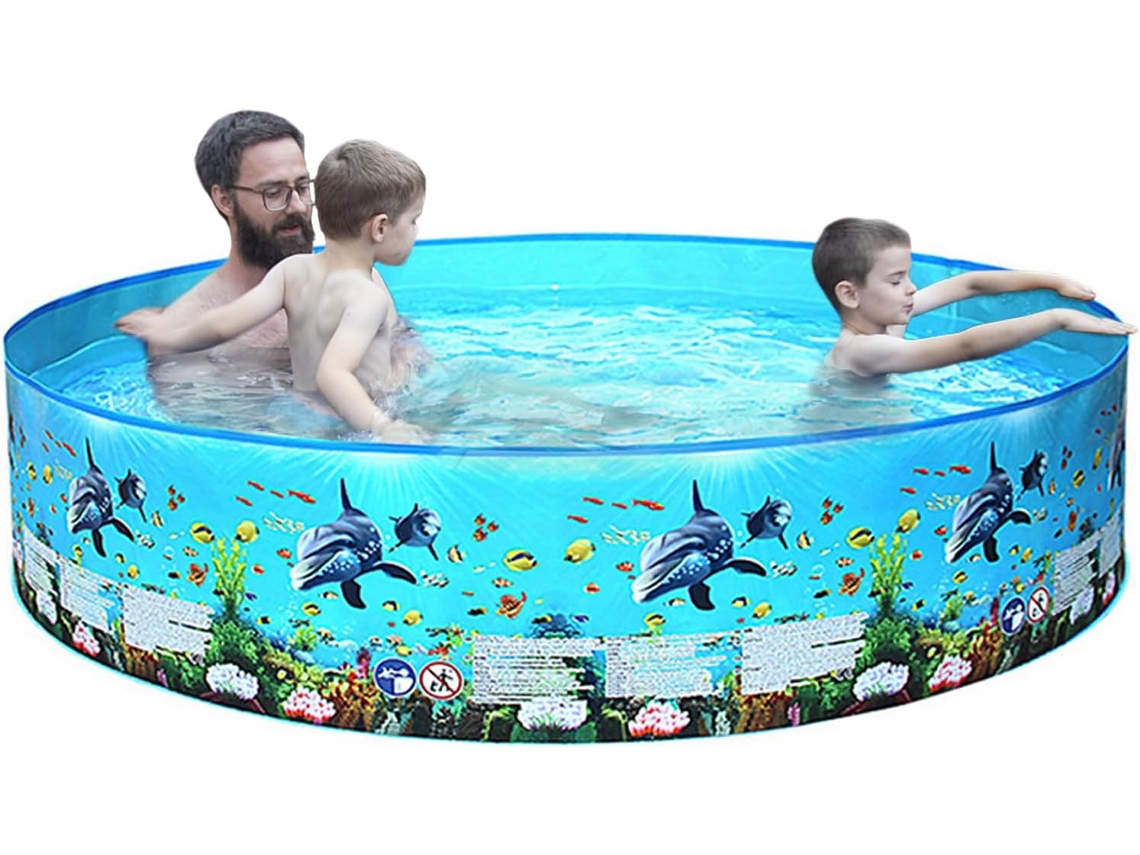 Piscina inflável portátil de plástico rígido, dobrável, para bebês e adultos CHABERLU