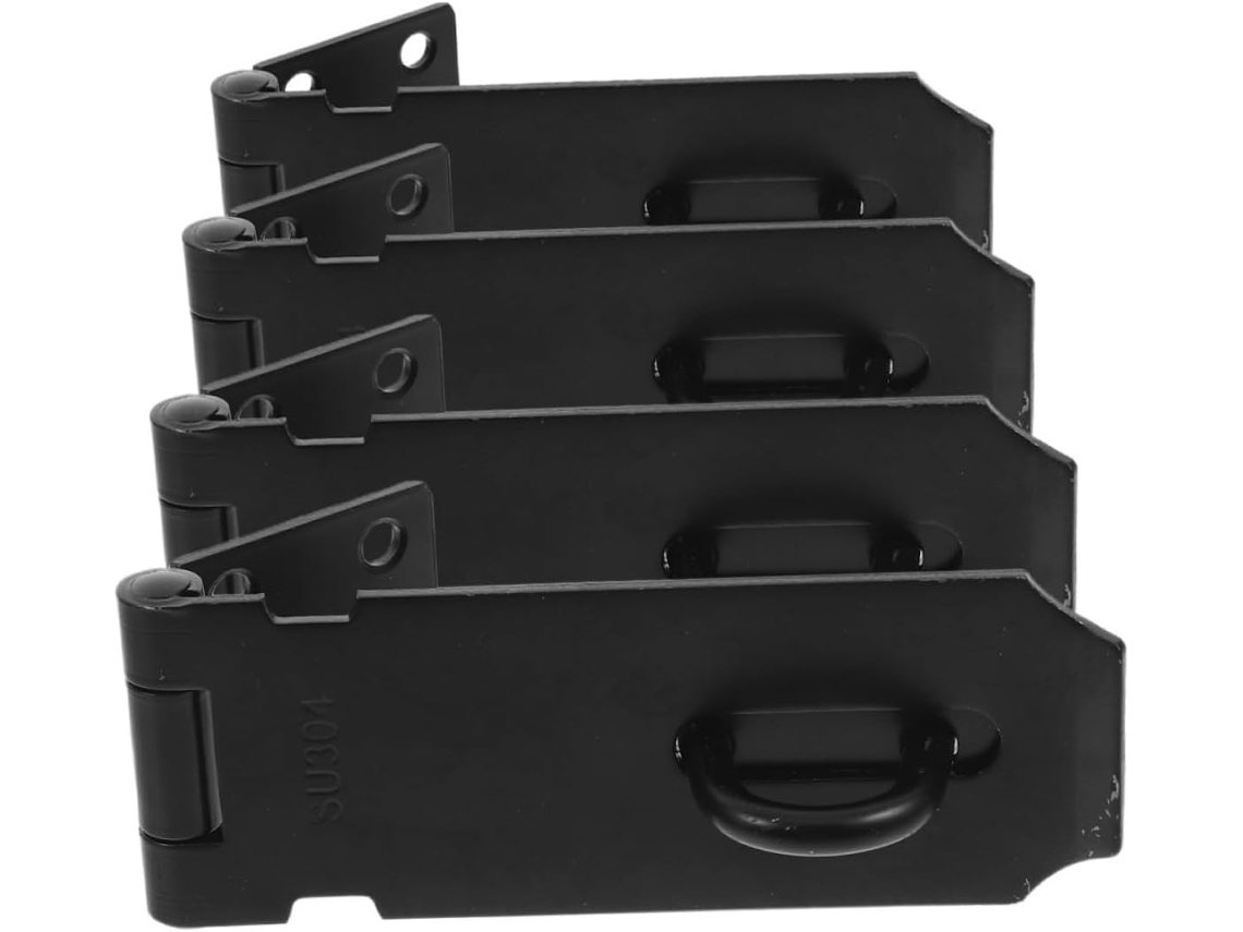 Fecho Para Armário De Cozinha Luxshiny Em Aço Inoxidável 304, Pacote Com 4 Unidades, Design Reforçado E Fixação Plana De