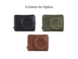 Portable Camera Case Synthetic Leather Camera Carry Bag With Shoulder Strap Replacement For Gr3 Gr Iii/ Gr3x Camera LAXISCREED