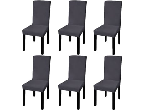 Capa Extensível VIDAXL para Cadeiras (Antracite - 45 x 45 x 55 cm)