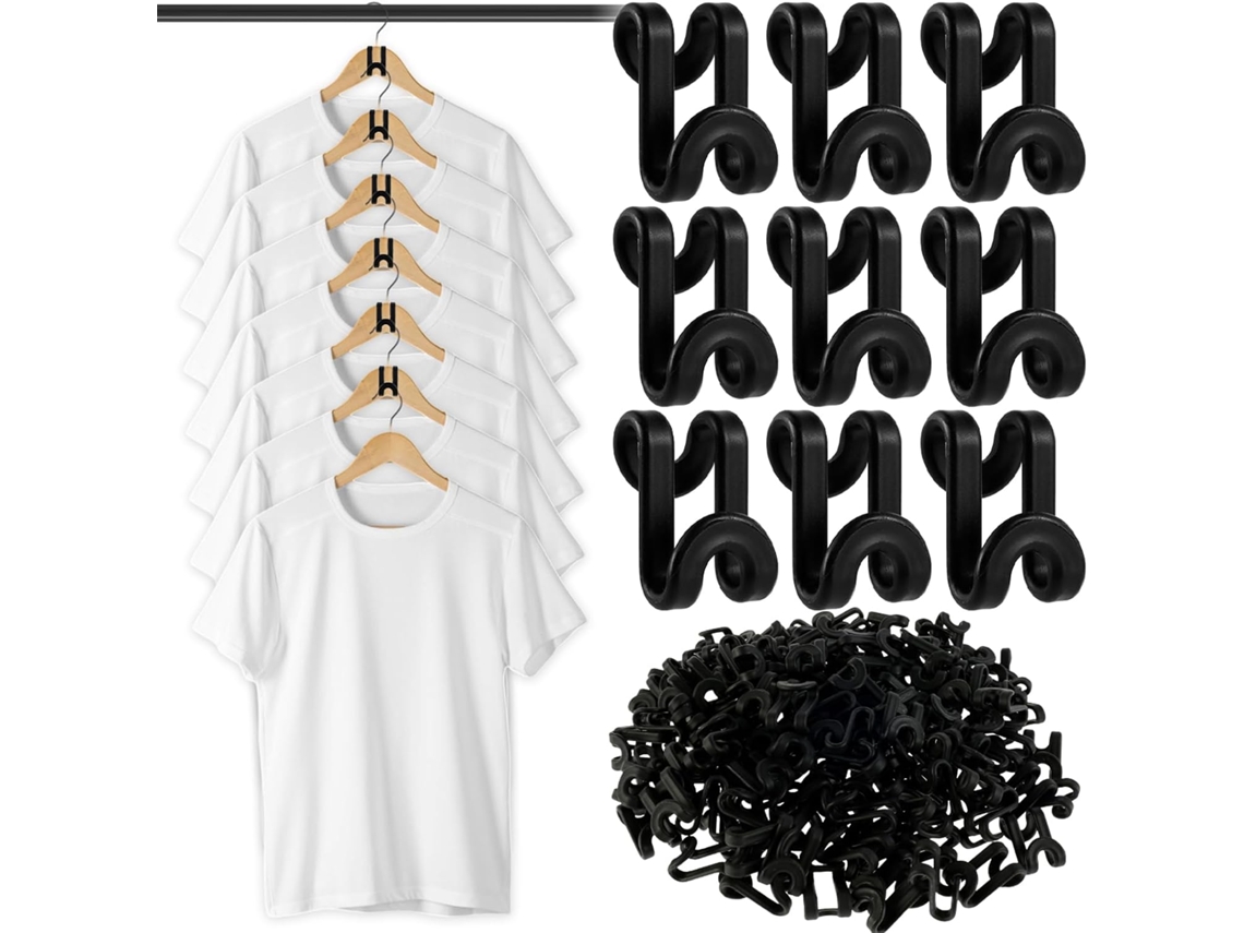 Conjunto De 160 Ganchos Conexão Para Pendurar Roupas, Conectores Que E