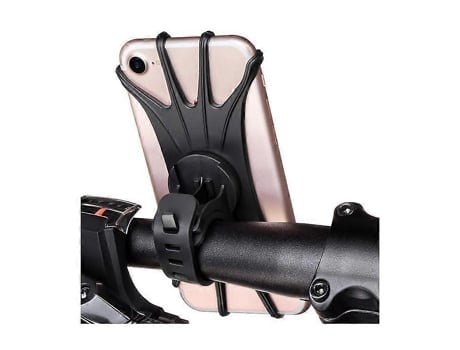 Suporte Universal De Silicone Extensível E Giratório Para Telefone De Bicicleta, Compatível Com Celulares De 4 A 6 Polegadas E Gps.