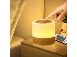 Luminária Noturna Led Para Bebês, Mini Abajur A Bateria Com Controle Remoto E 13 Cores, Luz Ambiente Rgb Multicolorida Para Quarto E Infantil