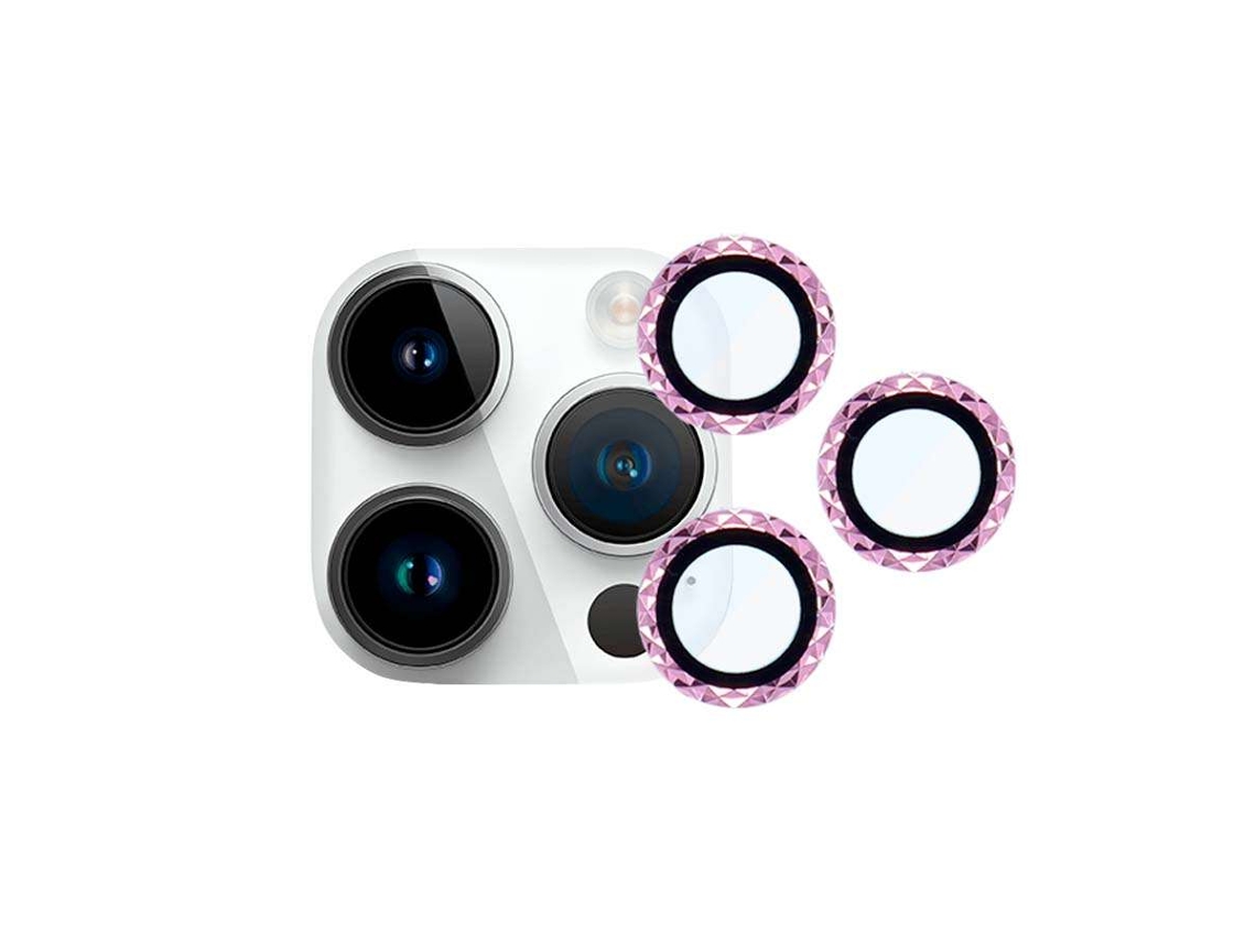 Protetor de Lente Trenzado Ouro Rosa para iPhone 14 Pro Max LA CASA DE LAS CARCASAS