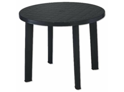 Mesa resina tondo antracita 90 cm