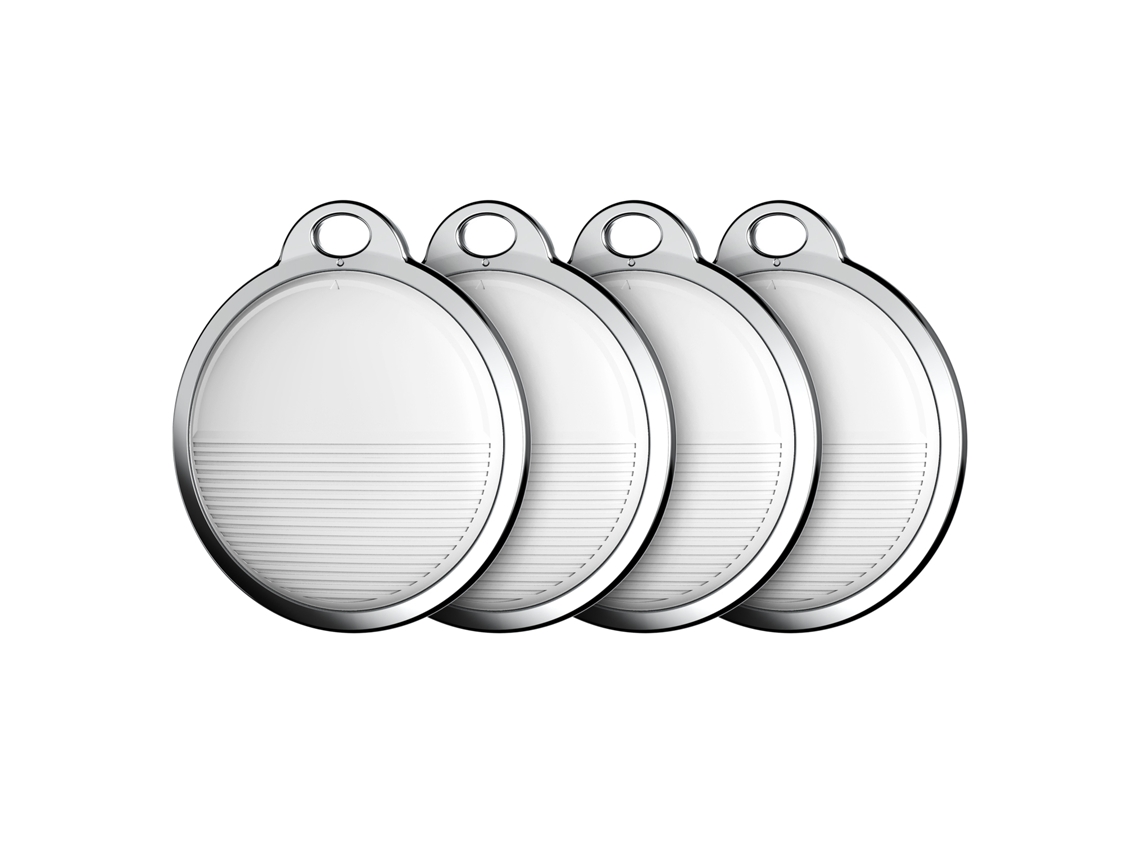 Rastreador de itens Bluetooth com Find My, 4 pack, localizador para chaves, carteira, bagagem, pet | S/MARCA