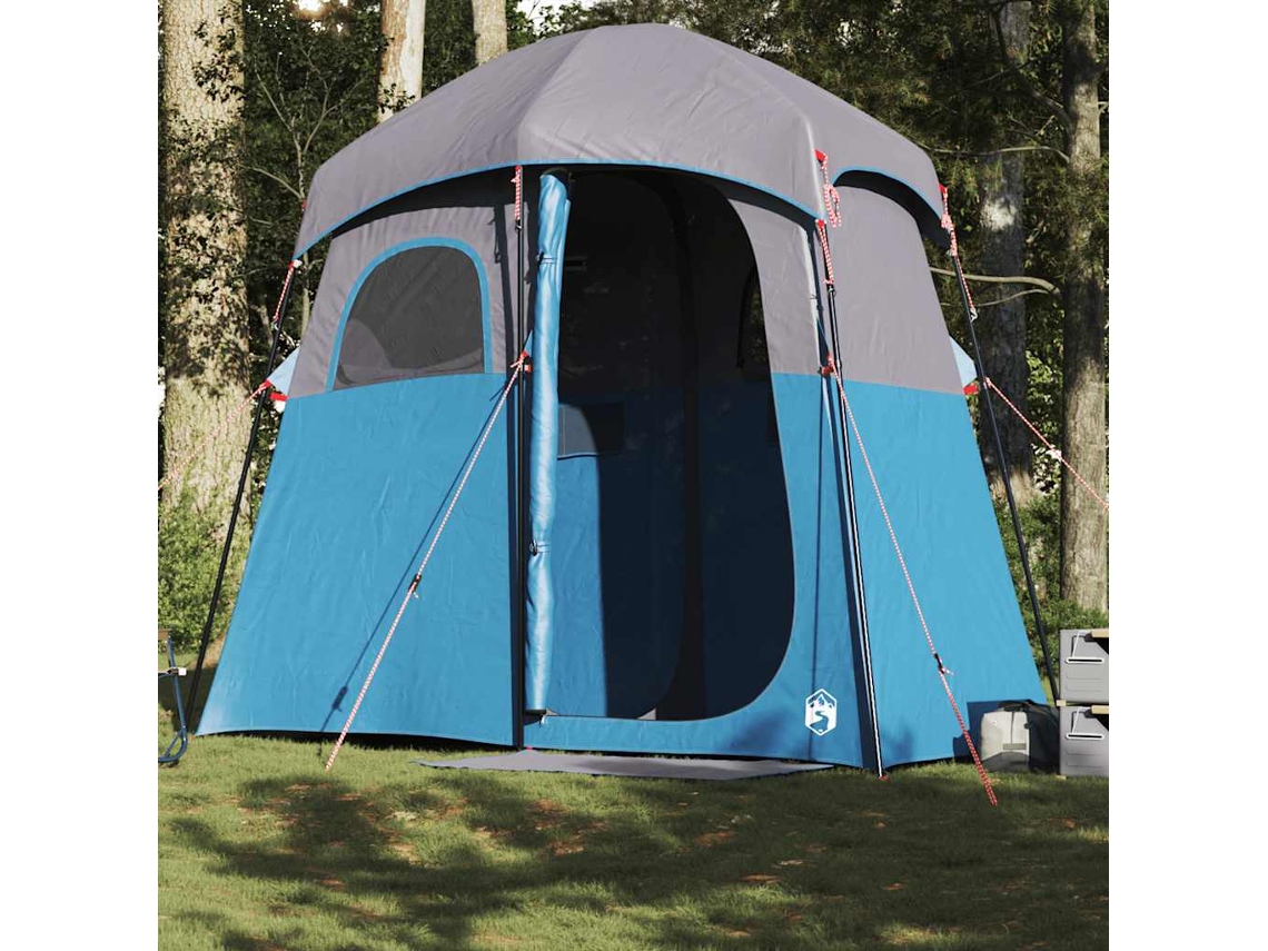Vidaxl Tenda Para Duche Para 2 Pessoas Impermeável Azul