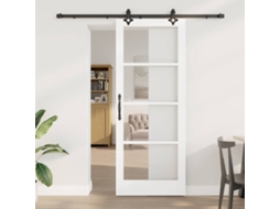 Vidaxl Porta Deslizante Orkdal 83 X 211 Cm Branco E Preto