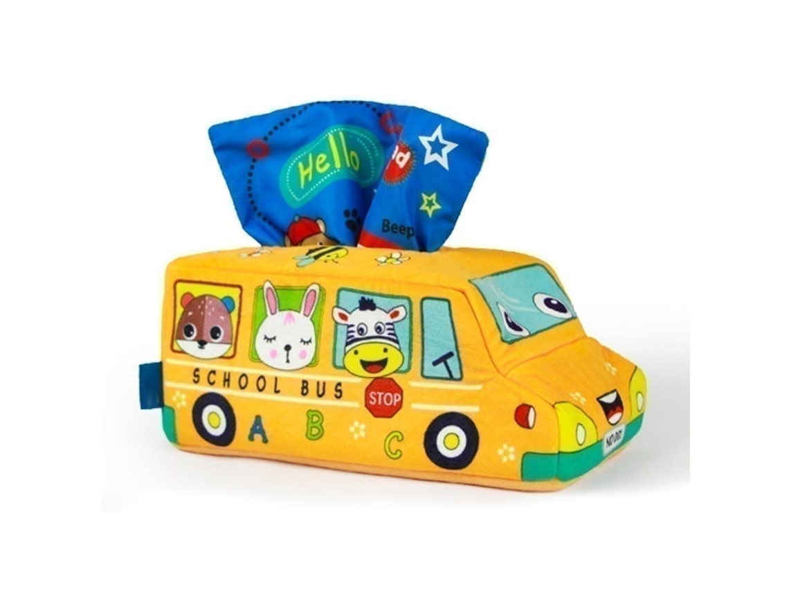 Primerox brinquedo de Caixa de Papel Higiênico Pelúcia Sensorial para Bebê com Aprendizagem e Exercícios Motor