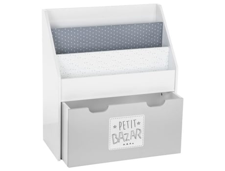 Atmosphera Kids Biblioteca Infantil Petit Bazar L. 62 X H. 70 Cm Cinza Atmosphera For Kids