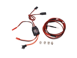 Controlador De Velocidade Eléctrico 30a Esc De Escova Com Luzes Led Freio Duplo Para Carros E Barcos Rc 1/16 1/18 1/24
